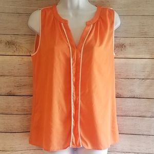 Ann Taylor Orange Blouse